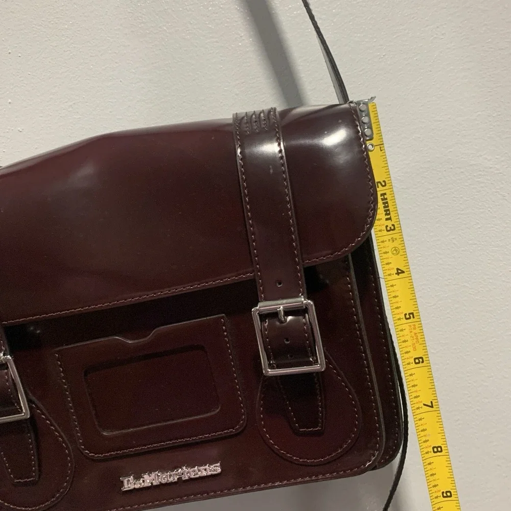 Dr. Martens 11 Inch Vegan Messenger Bag Cherry Red Oxford Crossbody